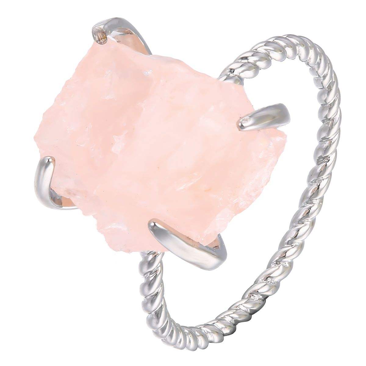 Crystal Stone Irregular Ring Copper