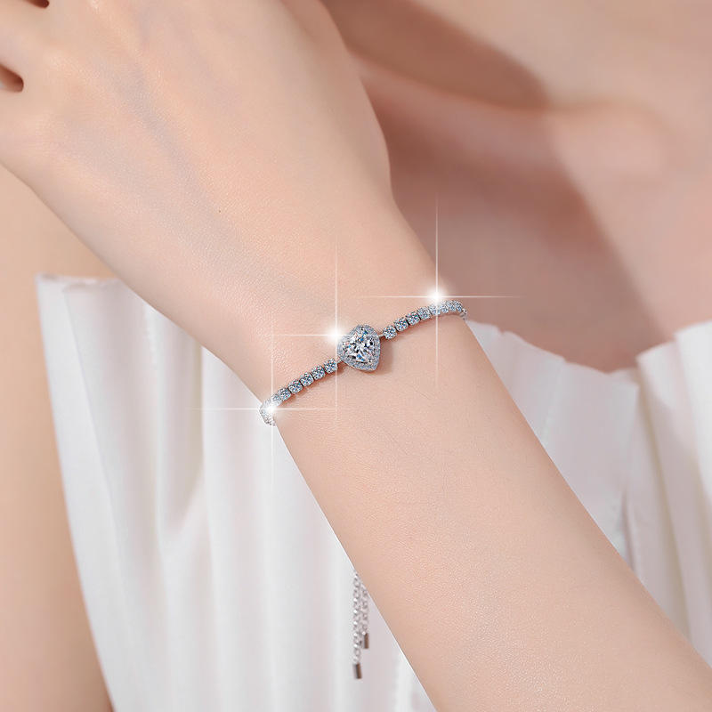 Women's Engagement Bracelet Full Diamond