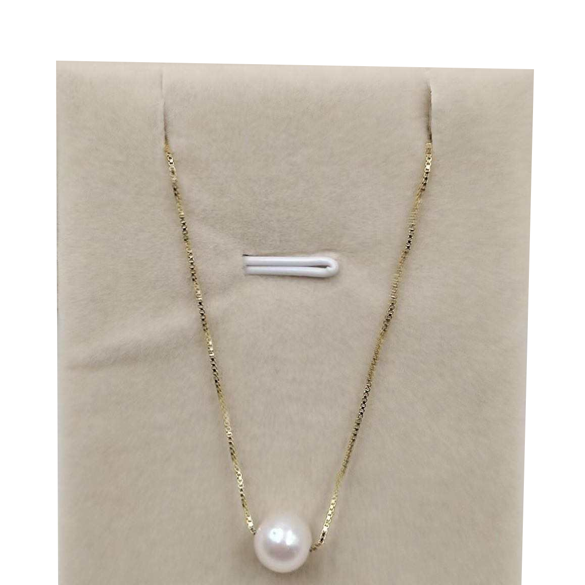 Silver Nature Pearl Floating Necklace