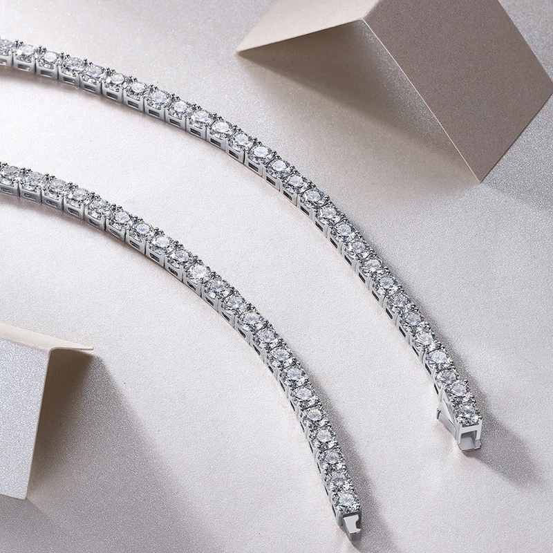 Fashion Necklace Moissanite 2.0mm Tennis Chain