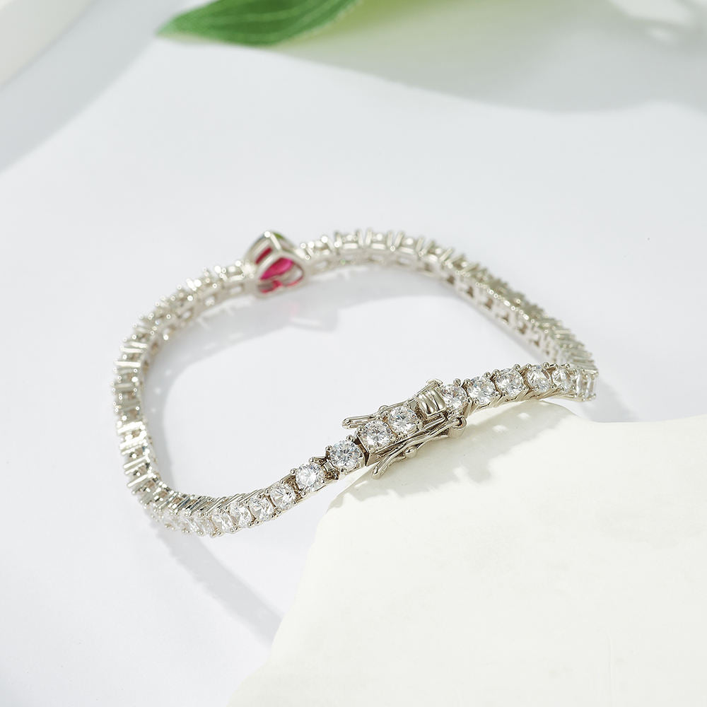 Aivenchy Customized Plated Zircon Tennis Bracelet