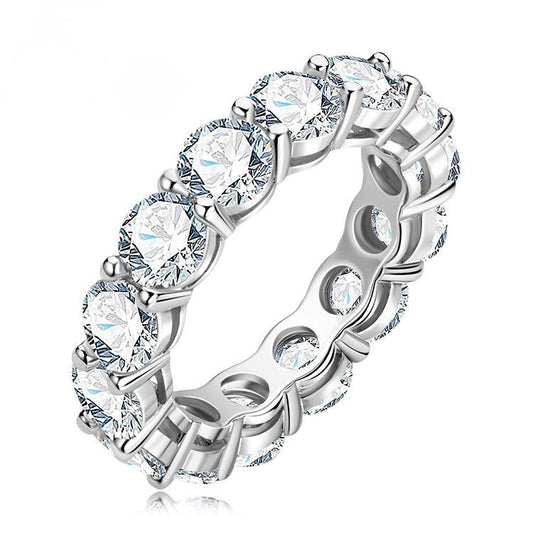 Personalized Moissanite Eternity Band Tennis Ring